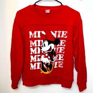 Disney sweatshirt in red size XSmall.